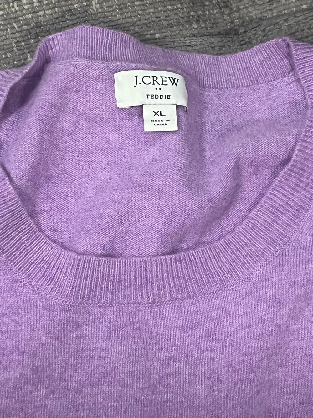 J. Crew Men’s Lavender Crewneck Pullover